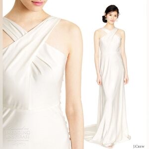 J. Crew Sararose Wedding Gown Sheath Ivory size 10